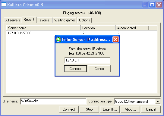 Start NetPlay: Enter IP. Start NetPlay: Enter IP.
